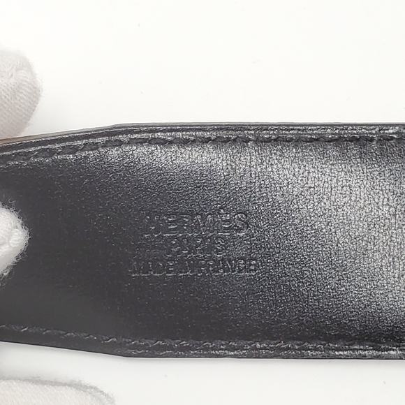 π―AUTH HERMES BORDEAUX REVERSIBLE CONSTANCE H BELT - Picture 11 of 11